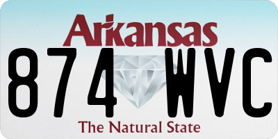 AR license plate 874WVC