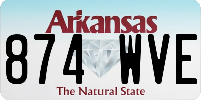 AR license plate 874WVE