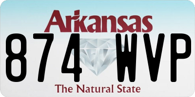 AR license plate 874WVP