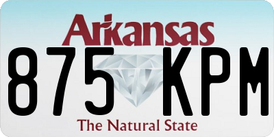 AR license plate 875KPM