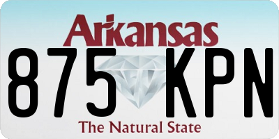 AR license plate 875KPN