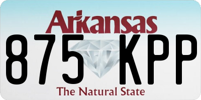 AR license plate 875KPP