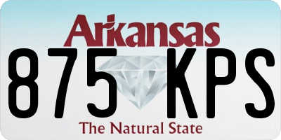 AR license plate 875KPS