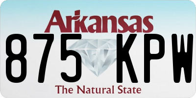 AR license plate 875KPW