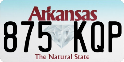 AR license plate 875KQP