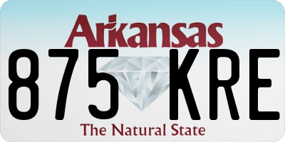 AR license plate 875KRE