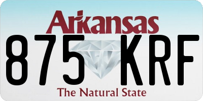 AR license plate 875KRF