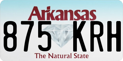 AR license plate 875KRH