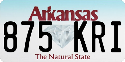 AR license plate 875KRI