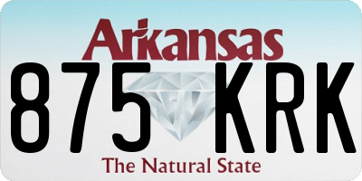 AR license plate 875KRK