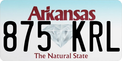 AR license plate 875KRL
