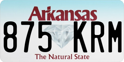 AR license plate 875KRM