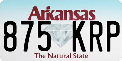 AR license plate 875KRP