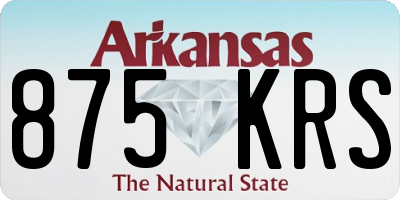 AR license plate 875KRS