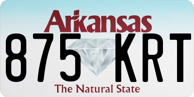 AR license plate 875KRT