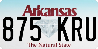 AR license plate 875KRU