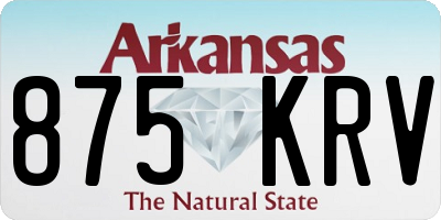 AR license plate 875KRV