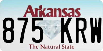 AR license plate 875KRW