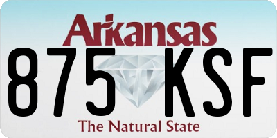 AR license plate 875KSF