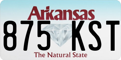 AR license plate 875KST