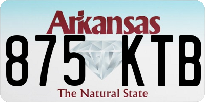 AR license plate 875KTB
