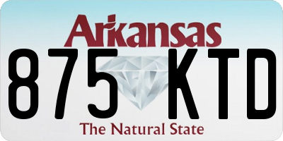 AR license plate 875KTD