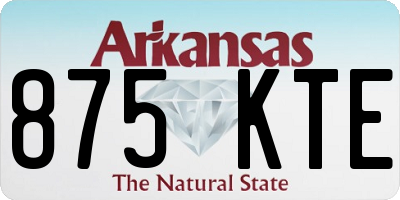 AR license plate 875KTE