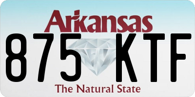 AR license plate 875KTF
