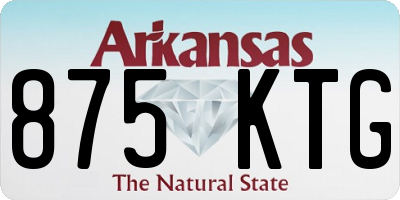 AR license plate 875KTG