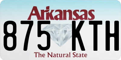 AR license plate 875KTH