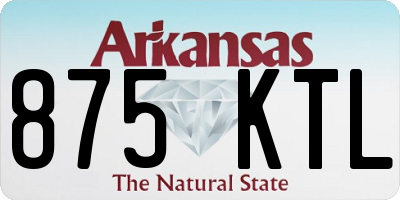AR license plate 875KTL