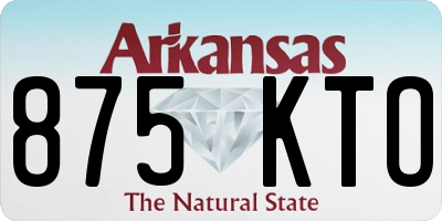AR license plate 875KTO