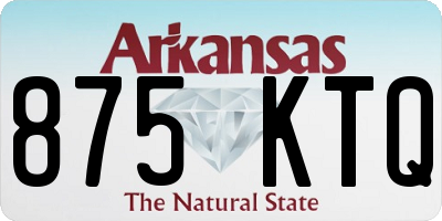 AR license plate 875KTQ
