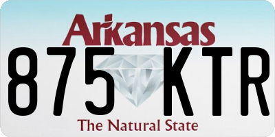 AR license plate 875KTR
