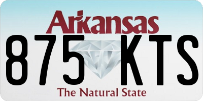 AR license plate 875KTS