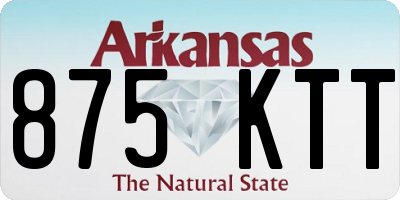 AR license plate 875KTT