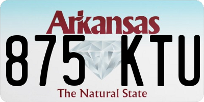 AR license plate 875KTU