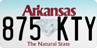 AR license plate 875KTY