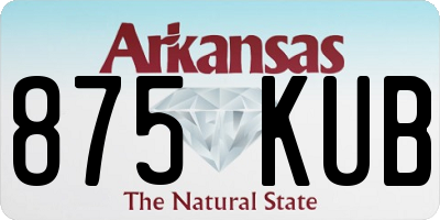 AR license plate 875KUB
