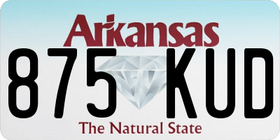 AR license plate 875KUD