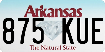 AR license plate 875KUE