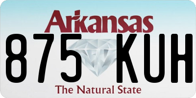 AR license plate 875KUH