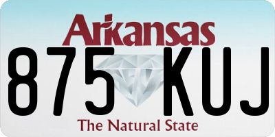 AR license plate 875KUJ