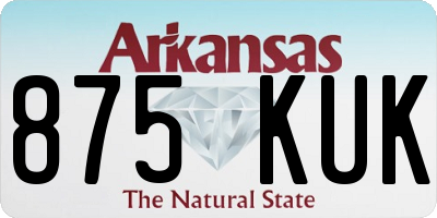 AR license plate 875KUK