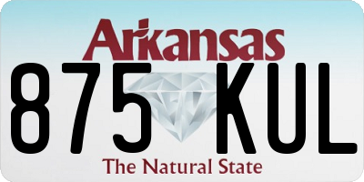 AR license plate 875KUL