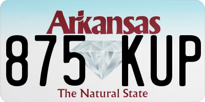 AR license plate 875KUP