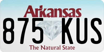 AR license plate 875KUS