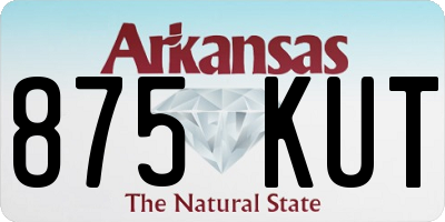 AR license plate 875KUT