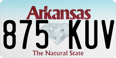 AR license plate 875KUV