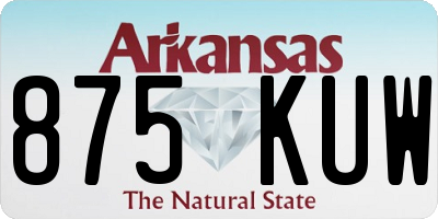 AR license plate 875KUW